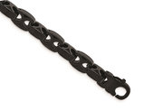 Men's Black Plated Tungsten Link Bracelet (9.50 Inches)